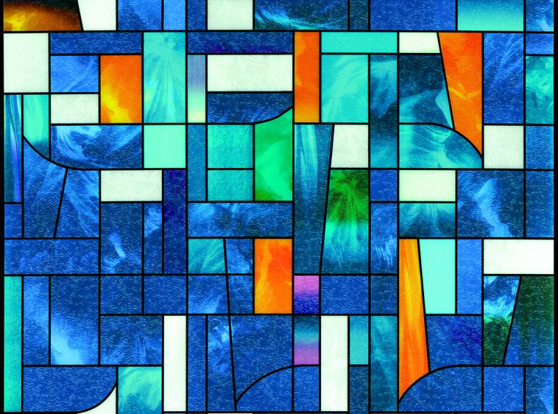 SOLYX SXEG-1027 Stained Glass Abstract — additional manufacturer product photo
